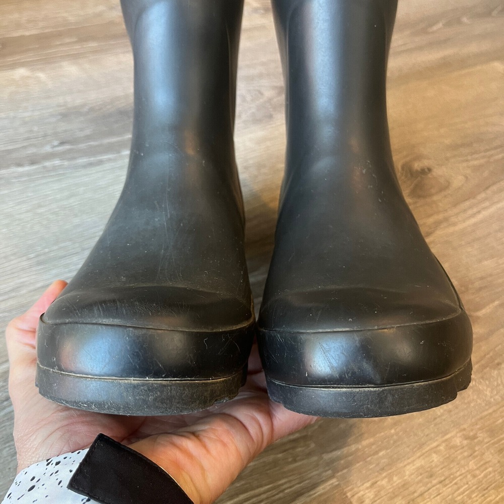 Pendleton Classic Tall Slip-Resistant Rain Boots Matte Black Gray Womens 7 EU 38 - Picture 11 of 13